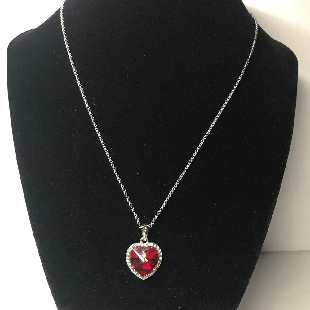 Red Two Tone Heart Pendant
